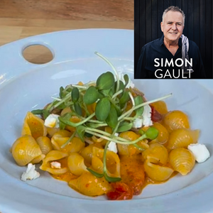 Simon Gault's Chorizo Tofette Pasta in Bell Pepper Sauce