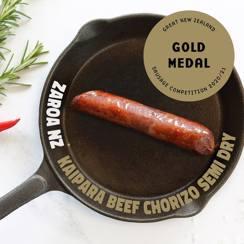HAWKES BAY BLACK ANGUS BEEF CHORIZO FERMENTED SEMI DRI